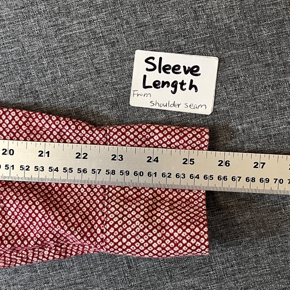 Naked & Famous Floral Button Down Long Sleeve Shirt - Men's Size M - Red - Picture 8 of 10